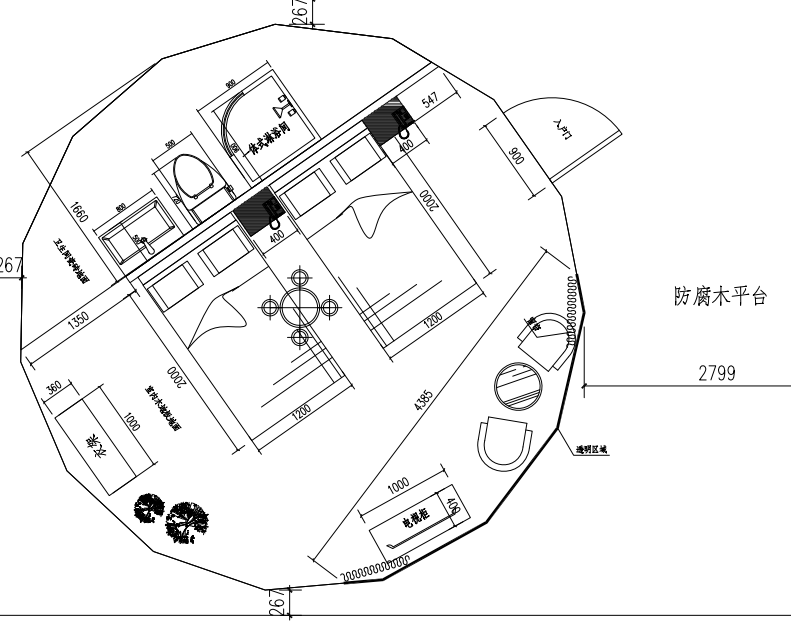 玻璃球形帐篷酒店-酒店帐篷设计(图1)